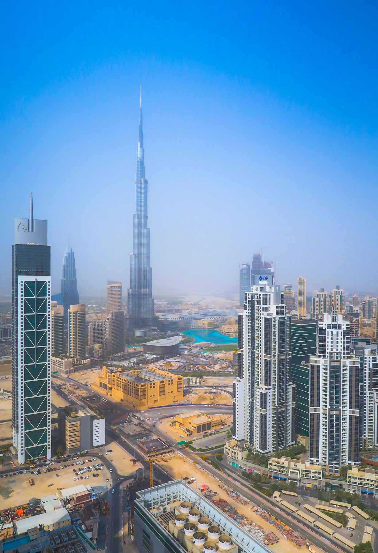 Dubai skyline with the Burj Khalifa