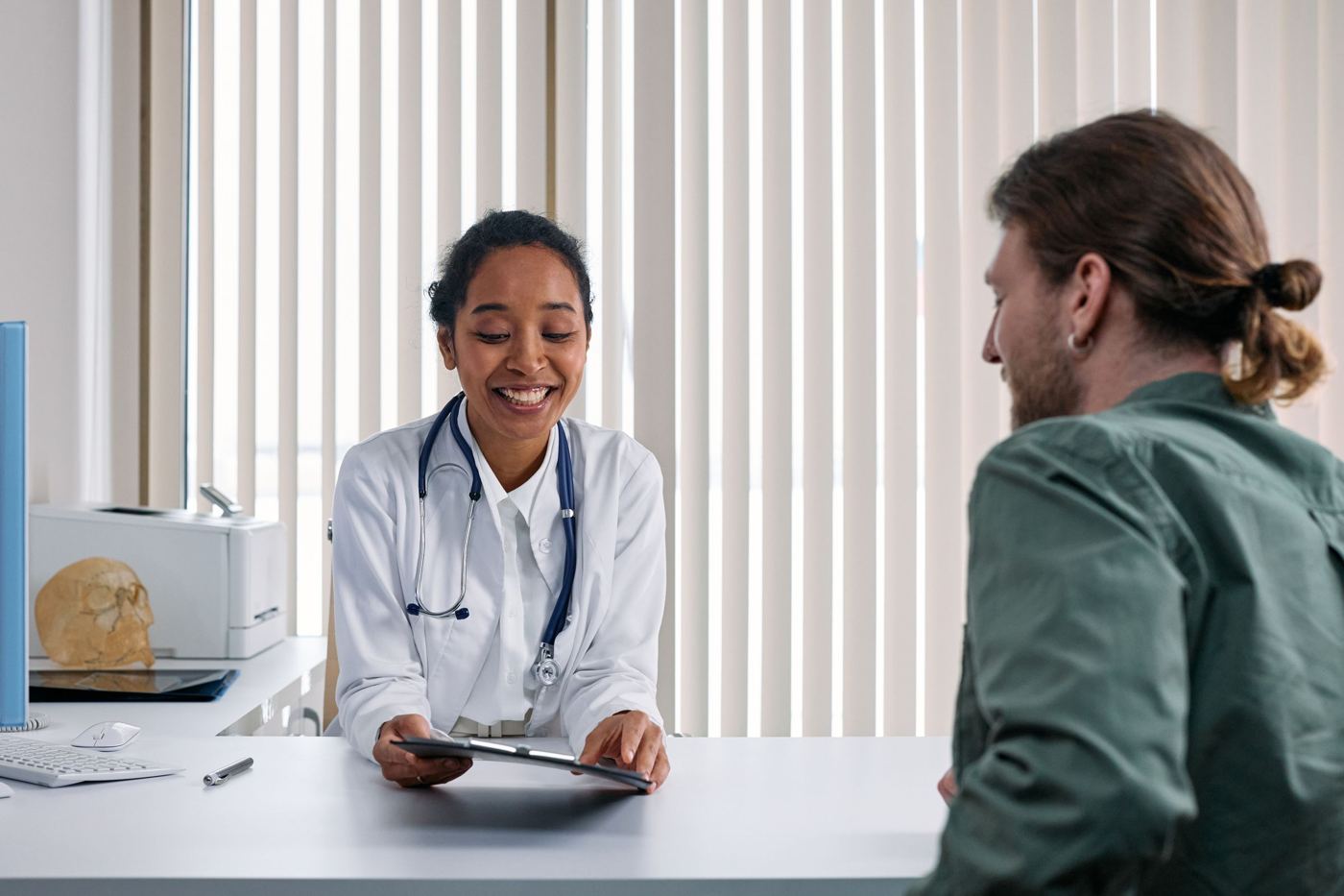 Doctor consulting a patient